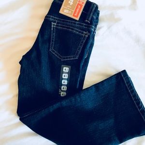 Girls size 4 slim adjustable waist bootcut jean